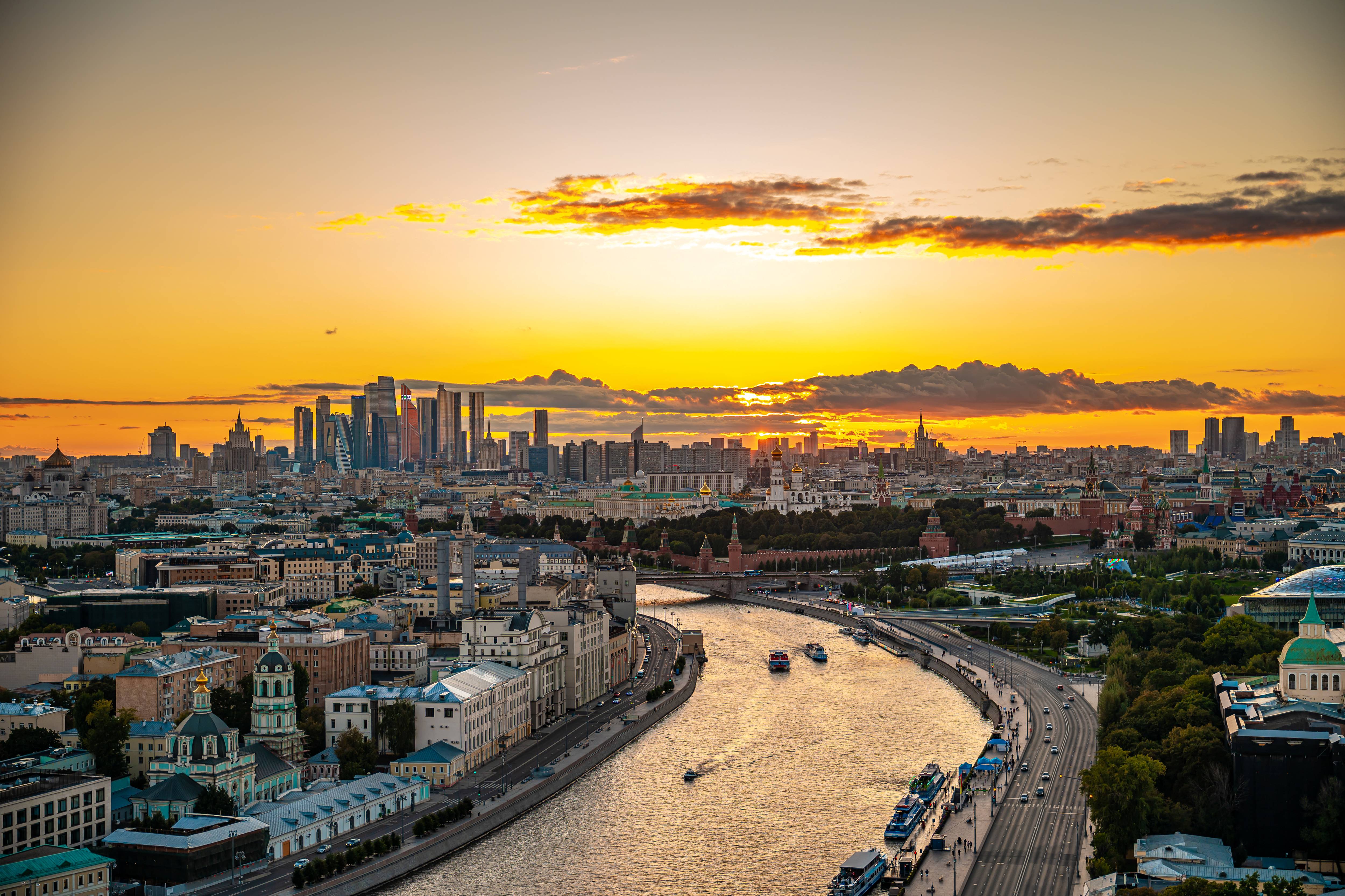 Moscow rooftop views
